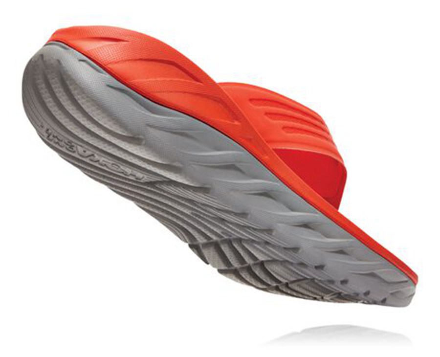 Hoka One One Sandale Panske Červené - ORA Recovery Flip - 35814-NPYB